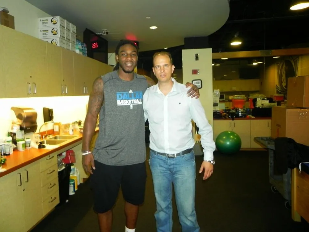 Jae Crowder with Tamir Kfir