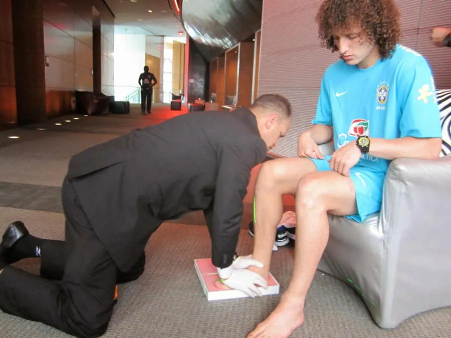 David Luiz with Tamir Kfir