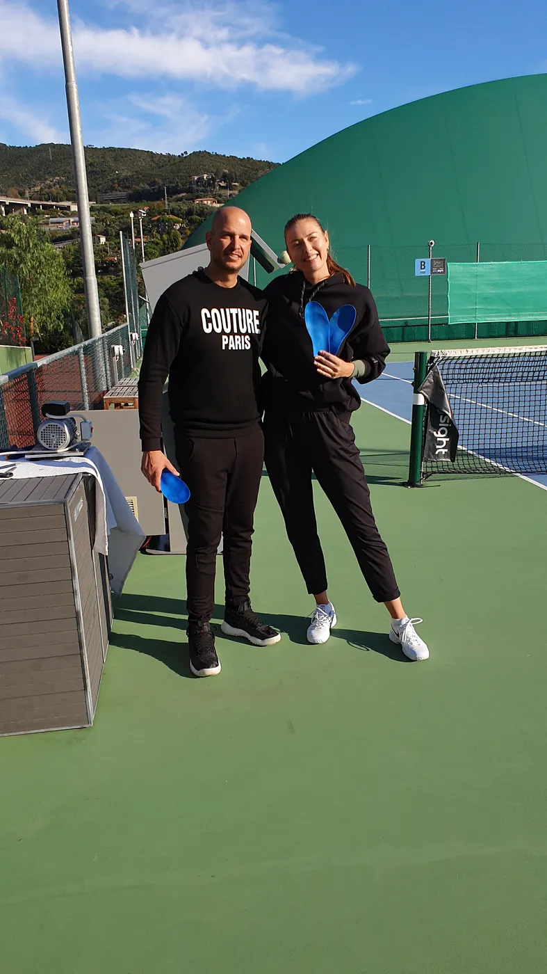 Maria Sharapova with Tamir Kfir