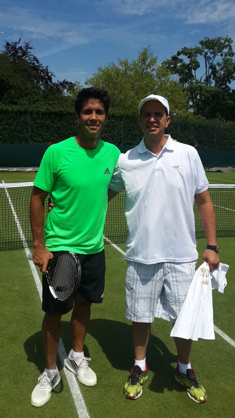 Fernando Verdasco with Tamir Kfir