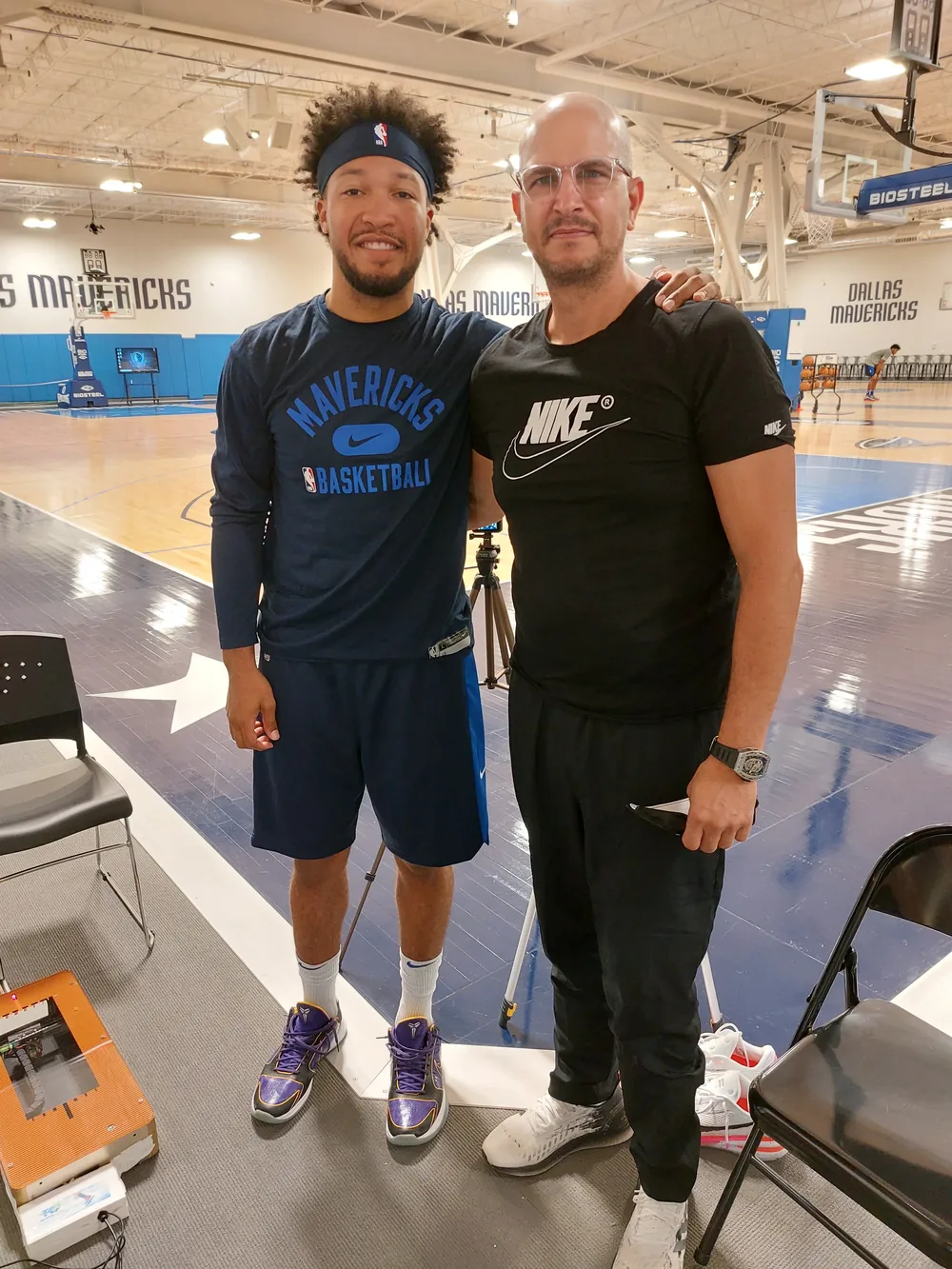 Tamir with Jalen Brunson